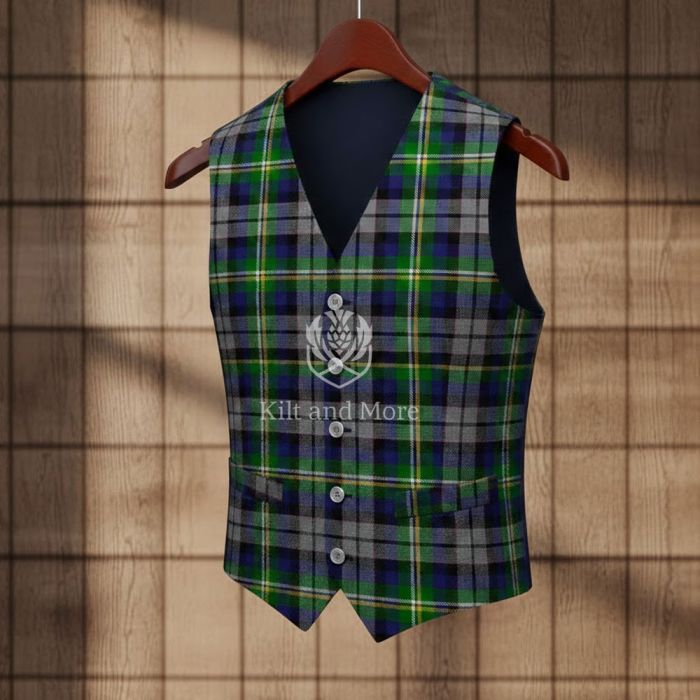 5 Button Elliot Modern Tartan Vest