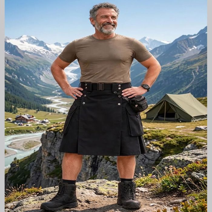Black Tactical Kilt