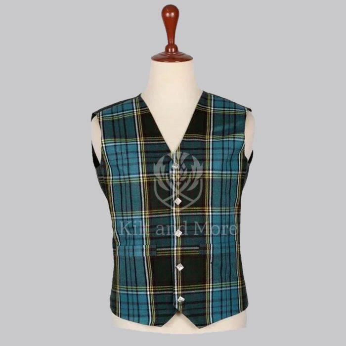 
Anderson Modern Tartan Vest for Men
