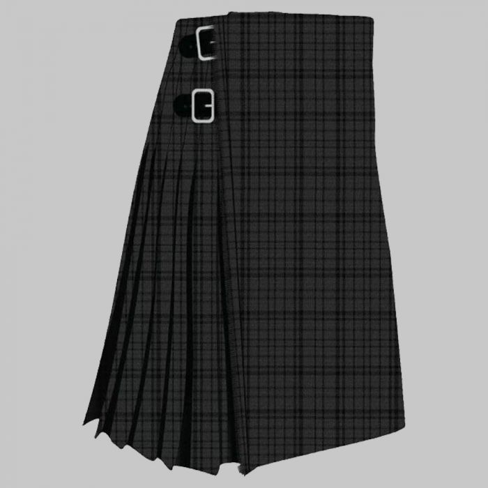 Black Shadow Tartan Kilt