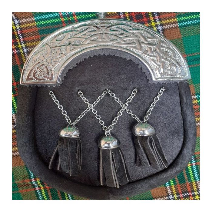Black Seal Skin Full Dress Sporran