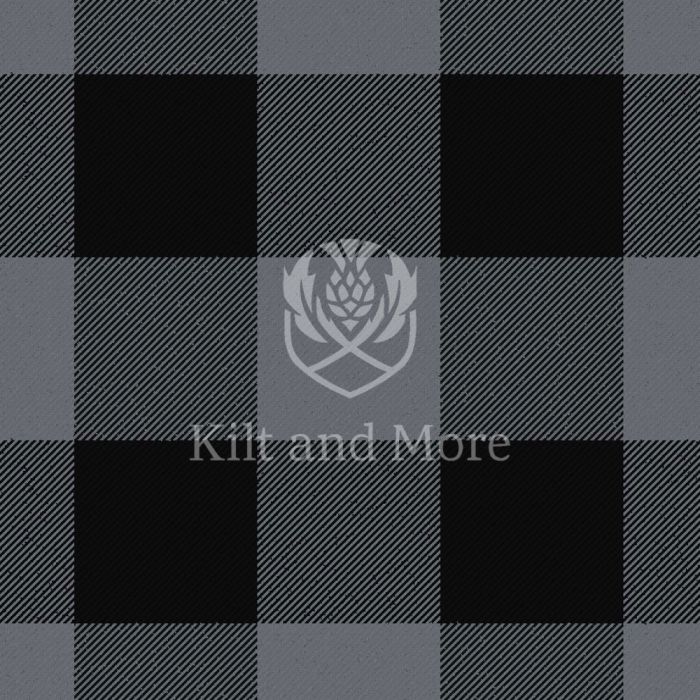 Border Shepherd's Check Black and Grey Ancient Tartan Kilt