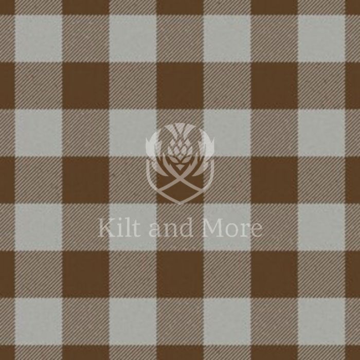 Border Shepherd's Check Brown and White Ancient Tartan Kilt