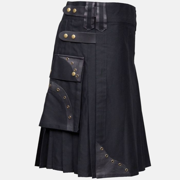 Box Pleated Hybrid Cargo Kilt