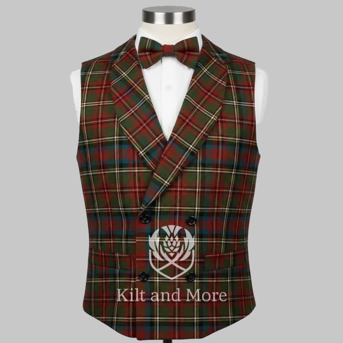 Carolina State Tartan Vest  