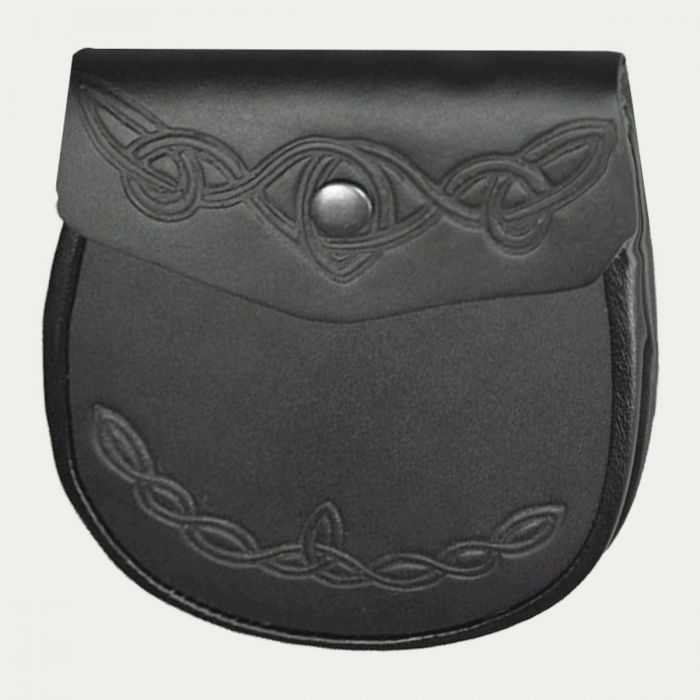 Celtic Knot Detail Leather Sporran