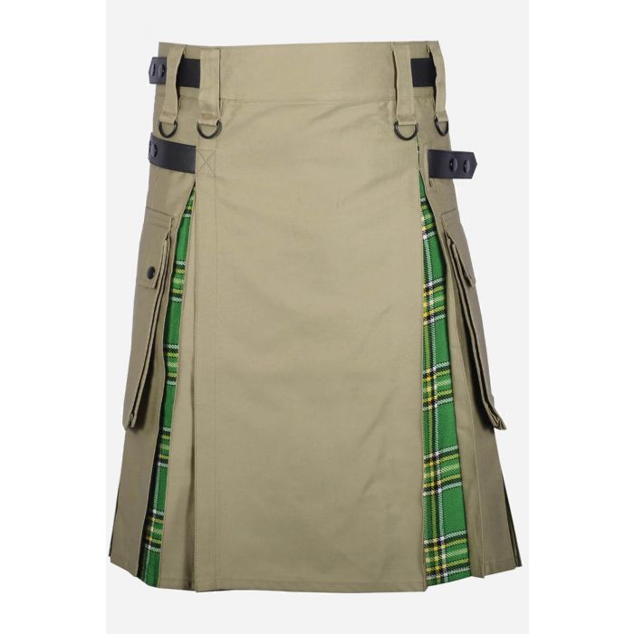 Charm Khaki Hybrid Kilt