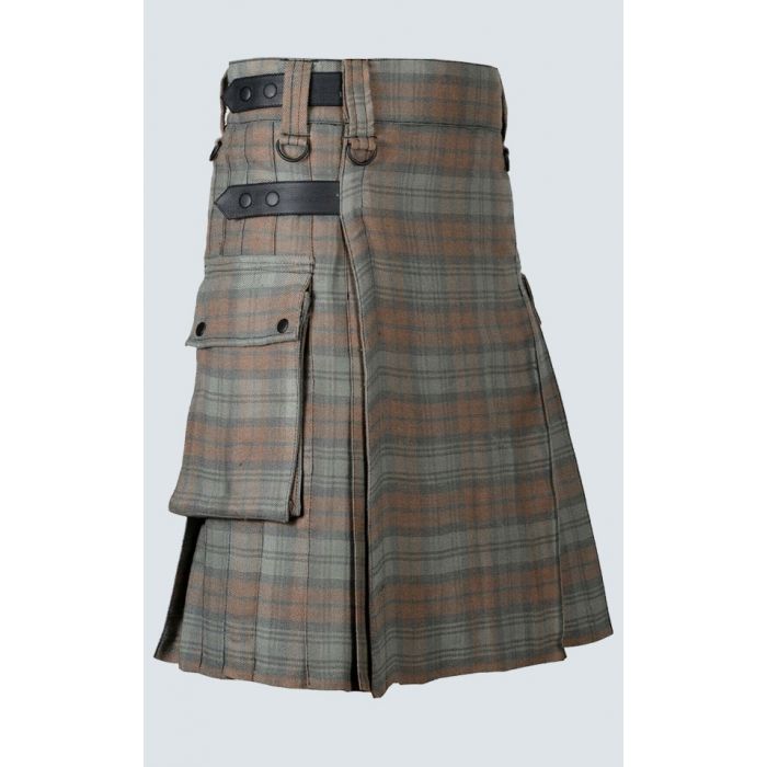 Choose Your Tartan Utility Kilt with Leather Straps