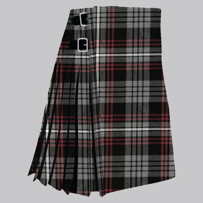 Clan Auld Lang Syne Grey  Tartan Kilt 