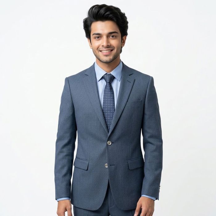 Classic Blazer - Tropical Exclusive Blue Bird Eye Textured