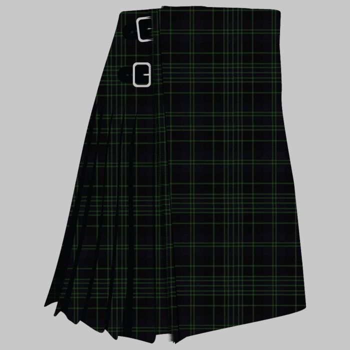 Clergy Green Modern Tartan Kilt