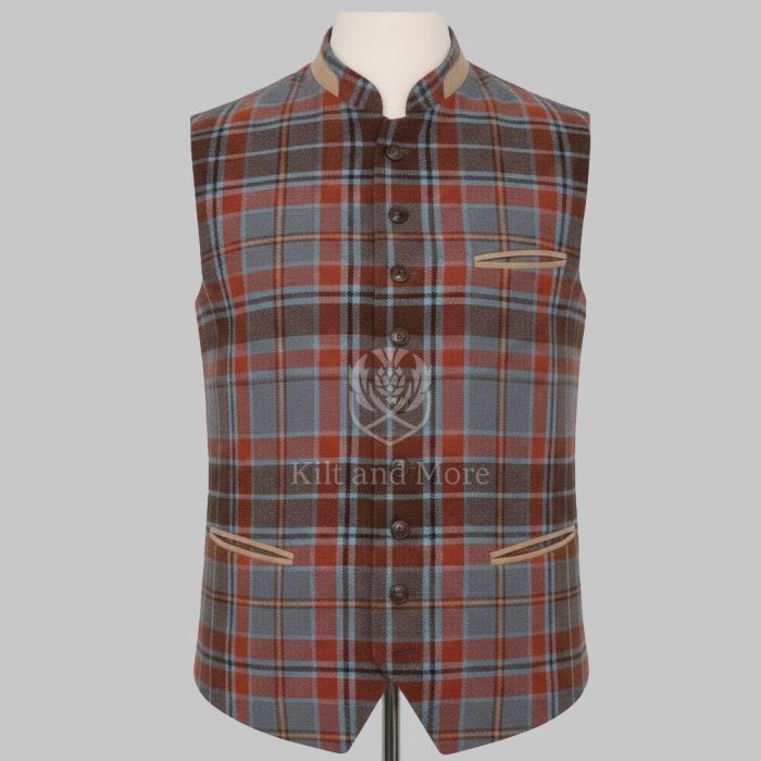 County Leitrim Tartan Vest