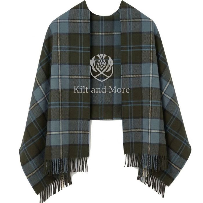 Douglas Weathered Tartan Shawl