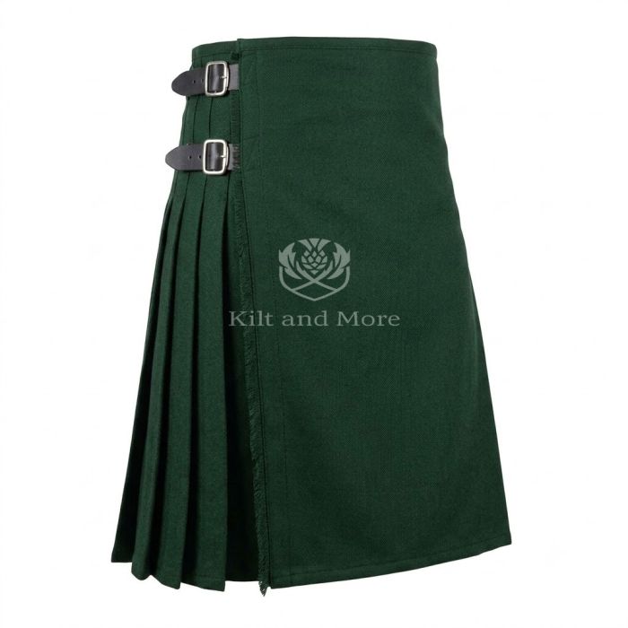 Forrest Green Wool Kilt