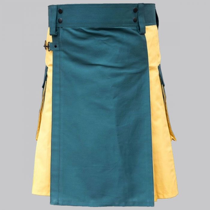 Green & Yellow Hybrid kilt