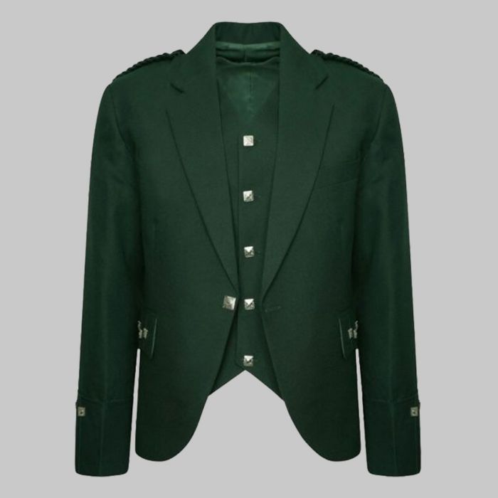 Green Argyll Jacket And Vest Made To Measure

