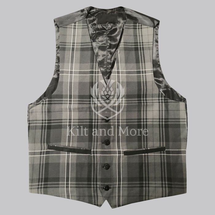 Grey Granite Tartan Vest