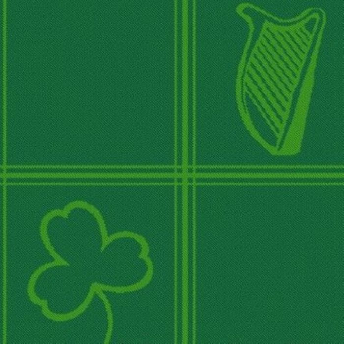 Harp and Shamrock Green Tartan