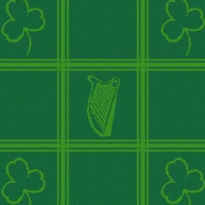 Harp & Shamrock Green Small Sett Tartan