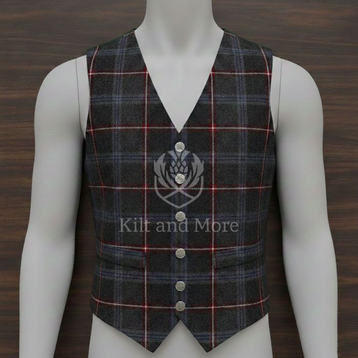 Hebridean Heather Tartan Vest