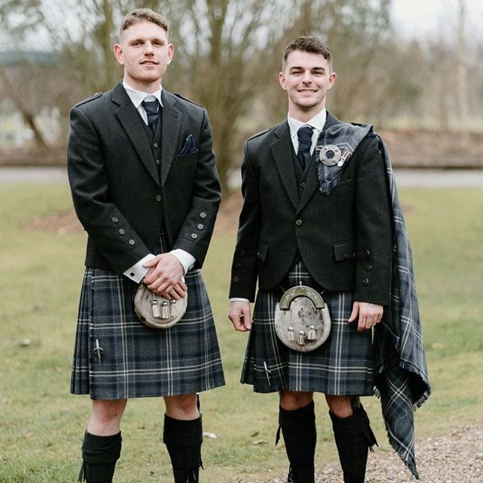 Tweed Kilt Saltire Kilt Hire Highland Storm Kilt