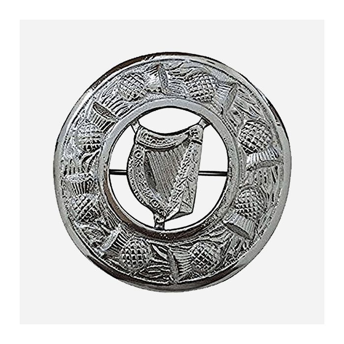 Irish Harp Kilt Brooch
