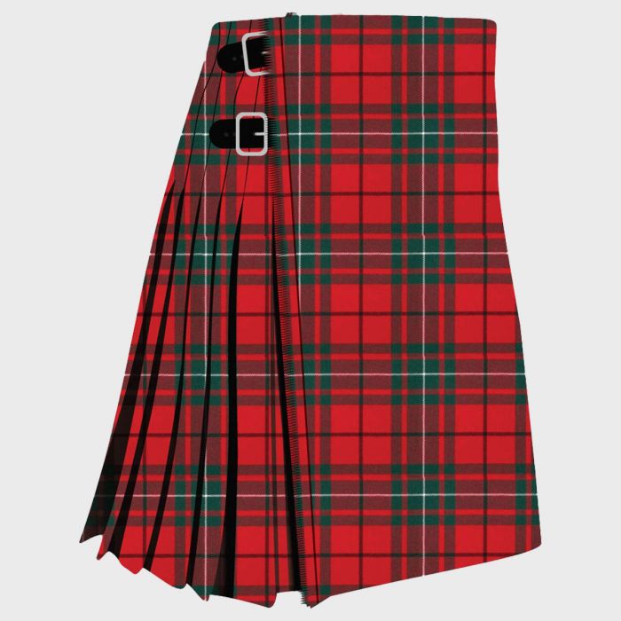 MacAuley Red Modern Tartan Kilt