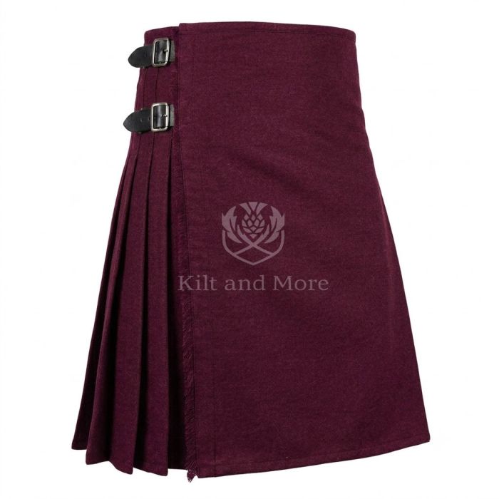 Marron  Wool Kilt