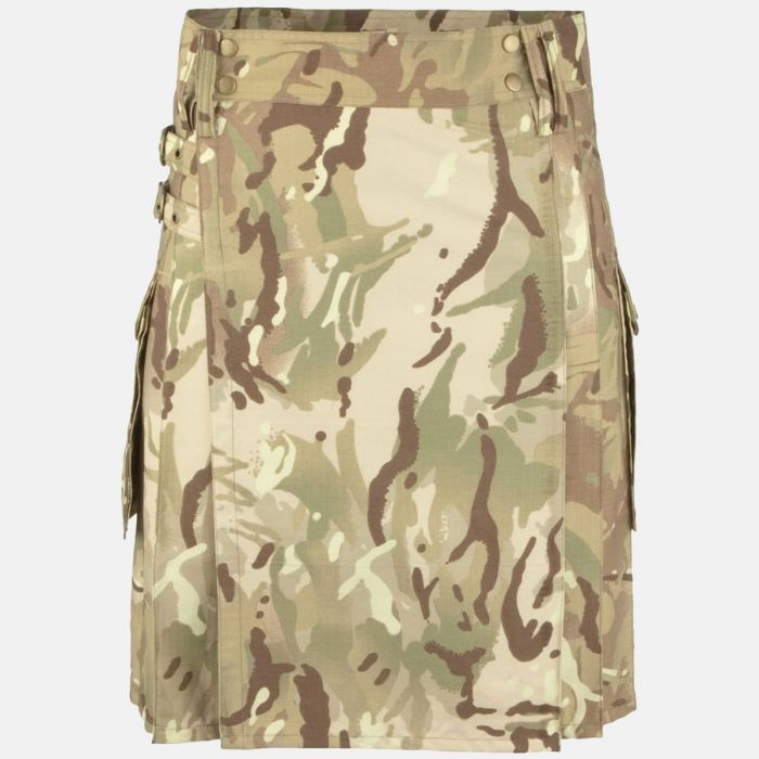 Multi Camouflage Kilt For Men