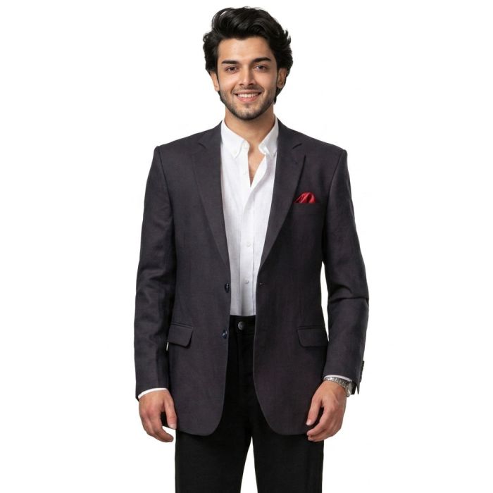 Navy Blue Classic Men's Suit Jacket