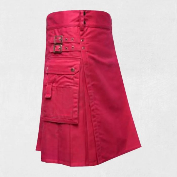 Premium Quality Pink Utility Kilt
