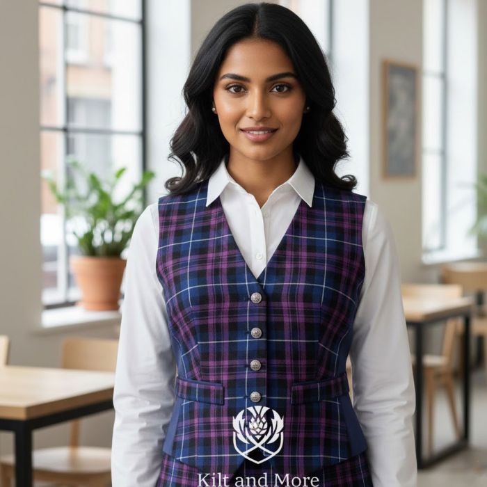 Pride of Scotland Tartan  Vest For Women