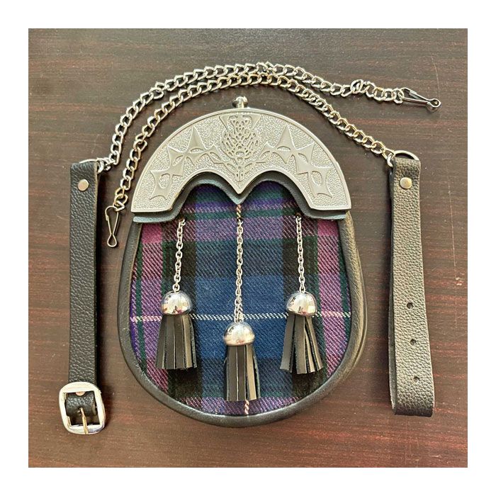 Pride of Scotland Tartan Sporran With Chain
