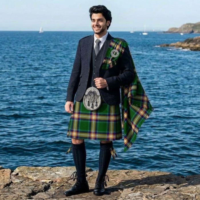 Spirit of Brazil Tartan Kilt Outfit
