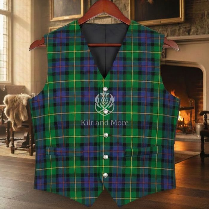 5 Button Steven Tait   Tartan Vest