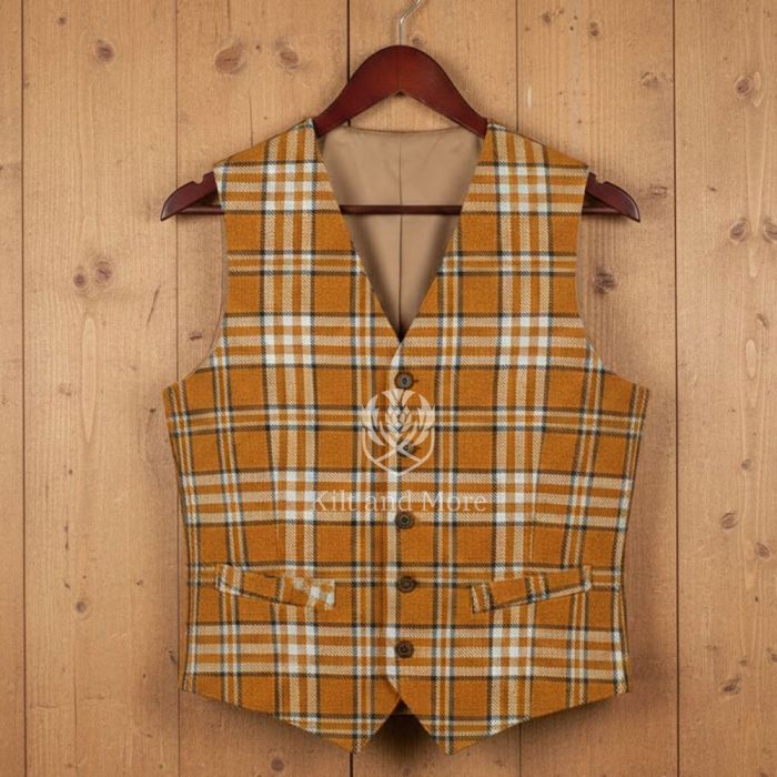 Tennessee Orange Tartan Vest