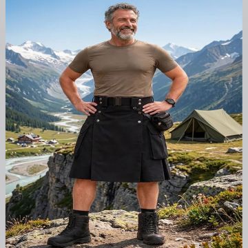 Black Tactical Kilt