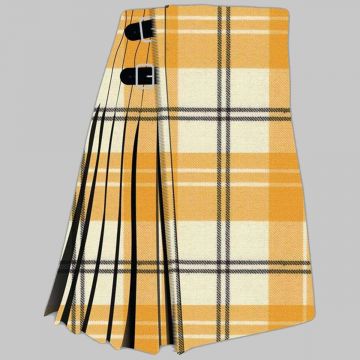 Ailsa Yellow tartan kilt