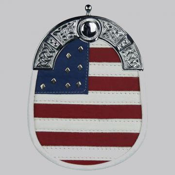 American Flag Leather Sporran