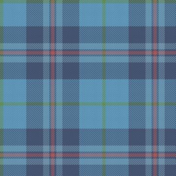 Antique Montagne Bleue Tartan kilt