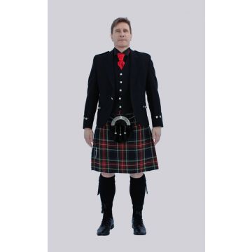 Robertson Red Modern Tartan Argyle Oufit