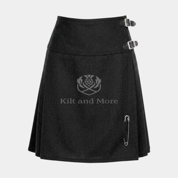 Black Wool For Women Skirt
