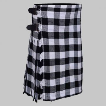 Black and White Tartan kilt