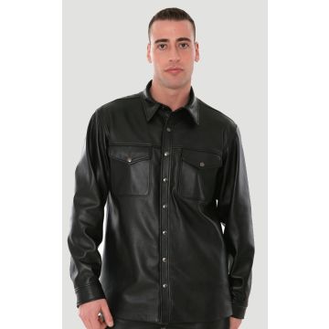 Black Leather Shirt