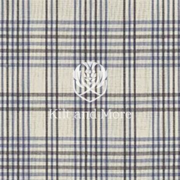 Blue and Cream Check Tartan Kilt