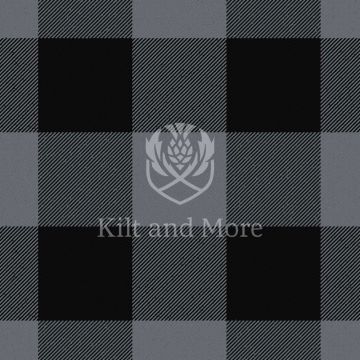 Border Shepherd's Check Black and Grey Ancient Tartan Kilt