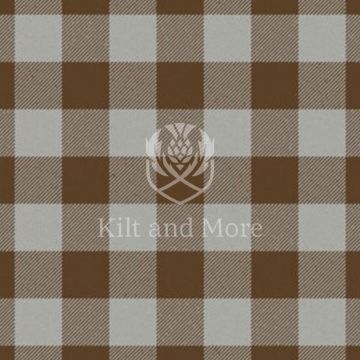Border Shepherd's Check Brown and White Tartan Kilt