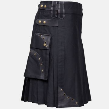 Box Pleated Hybrid Cargo Kilt