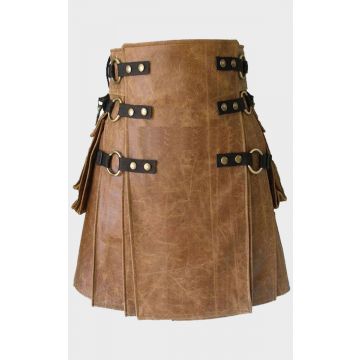 Leather Kilts for Men, 100% Genuine Leather