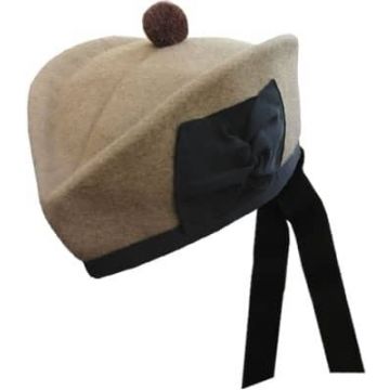 Camal Color Scottish Highland Glengarry Hat